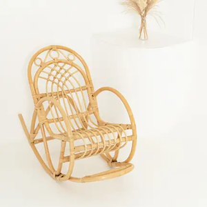 Handwicker Natural Rattan Toddler's Rocking <b>Chair</b> <b>Retro</b> Small-sized Rocking <b>Chair</b> Wholesale from Vietnam - Product Image 4