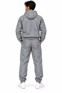 Nylon Tracksuits for Men Custom logo Bulk Mens Jackets <b>Running</b> <b>hoodie</b> sweatshirt Lightweight Waterproof windbreaker tracksuits - Product Image 2