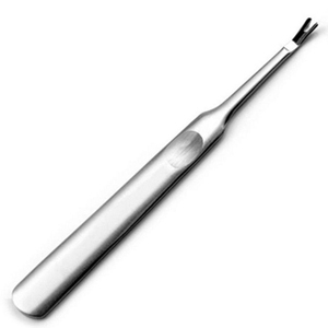 Custom OEM Stainless Steel Cuticle Remover Tool Set for Manicure Reusable Double-Use Nail Pusher Polish Scraper Spoon Rainbow - Product Image 3