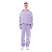 Ensemble de survêtement tendance pour femme, deux pièces, à capuche, uni, avec fermeture éclair, style streetwear, pour l'hiver, fabriqué au Pakistan, prix de gros OEM
