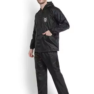 Trajes cortavientos transpirables de diseño moderno en color sólido para hombre, trajes cortavientos de diseño personalizado. - Product Image 2