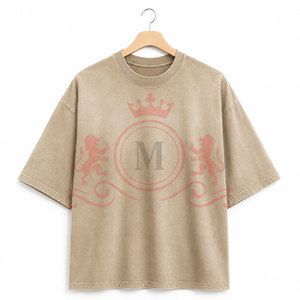 เสื้อยืดแฟชั่นทรงหลวมไหล่ตก ผ้าฝ้ายน้ำหนักเบา สวมใส่สบายและมีสไตล์ในทุกวัน - Product Image 3