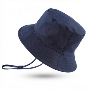 Wholesale Custom Bucket <b>Hat</b> 100% Cotton Sun <b>Hat</b> Breathable Lightweight UV Protection Fishing <b>Hat</b> <b>Summer</b> Beach Outdoor <b>Hat</b> Person - Product Image 4