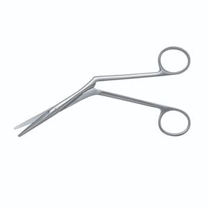 Ciseaux chirurgicaux réutilisables Heymann ENT professionnels de qualité supérieure (argent) en acier inoxydable courbé pour la rhinoplastie et les interventions nasales - Product Image 3