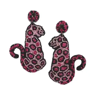 Pendientes Clásicos Hechos a Mano para Mujer, Ligeros, de Algodón, con Cuentas, Diseño Étnico de Mariposa, Joyería con Cuentas de Semillas, 220 Cristales, Accesorios - Product Image 2