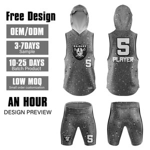 Ensemble d'uniformes de flag football 7v7 personnalisés pour adultes – Maillot, short, sweat à capuche et sac à dos – Nouveau design, best-seller - Product Image 1
