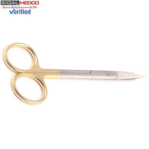 Tijeras de Tenotomía Stevens 4.5, Curvas, Supercorte, Hoja Serrada, Acero Inoxidable Alemán, Instrumento Quirúrgico de Precisión - Product Image 5