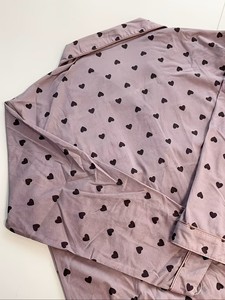 Conjunto de Pijama a Rayas para Mujer, Suave, Color Morado, Cuello Alto, Manga Larga, Pantalones Cómodos con Cintura Elástica y Cordón Ajustable, 97% Poliéster, 3% - Product Image 6