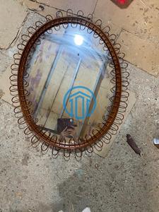 Natural White Rattan Basic Mirror Handcrafted Beautiful Makeup Mirror From Artex Thien Thanh - Product Image 4