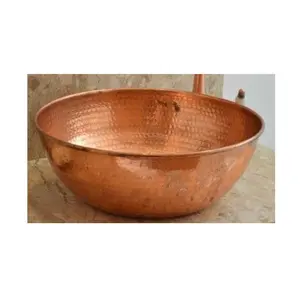 Most Popular High Selling Luxury Home Sanitary Ware Bathroom & Kitchen Sink Trendy Designs Copper Wash Basin For Hotel Washrooms