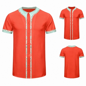 Newest Style Custom Adult Baseball Jersey Printed Custom Logo Durable 100% Polyester High Quality Breathable Quick Summer <b>Half</b> - Product Image 5