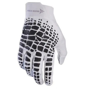 Gants de course DAIZEN STAR à doigts entiers, imprimé sublimation rayé violet, antidérapants, fermeture auto-agrippante en PU, pour motocross et conduite en extérieur - Product Image 3