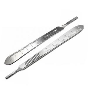 100 lames de scalpel dentaire en acier au carbone, instruments médicaux à manche, pour usage en salle médicale - Product Image 6