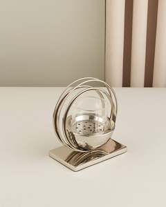 Quemador de Incienso Bakhoor con Marco de Metal y Cuenco de Vidrio, Quemador de Oud, Aromaterapia, Decoración para el Hogar, Exportación - Product Image 3