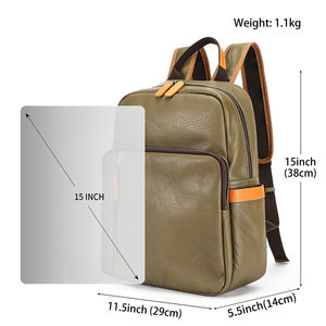 Sacs à dos pour ordinateur portable en cuir véritable en gros, sacs à dos scolaires 30-40L, activités de plein air, couleur personnalisée, service OEM, fabriqué au Pakistan - Product Image 5