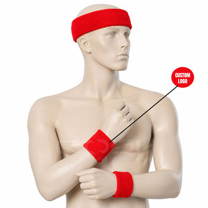 Ensemble de bandeaux et de bracelets de sport personnalisés Cosh International, absorbant la transpiration, pour la salle de sport, la course à pied et la remise en forme - Product Image 1