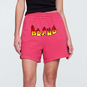 High Quality 100% Cotton Women's Shorts Breathable Quick Dry Summer Casual Wear <b>Elastic</b> Waist High Waist Button Vintage Style - Product Image 1