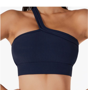 Women's Yoga Sports Bra Four-Way Stretch Medium Support Quick Dry Breathable Eco-Friendly Custom Logo Seamless Lace Detail - Product Image 2