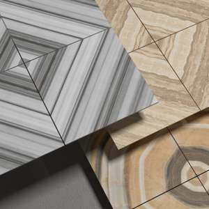 Modern Rustic 600x600mm Bookmatch Indoor Ceramic Floor Tiles Polished Porcelain Continuous Pattern Glossy Matte Finish 600x600mm - Product Image 6