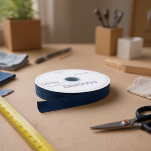 Nastro in Tessuto Blu Navy 2.5cm 22m - Product Image 2