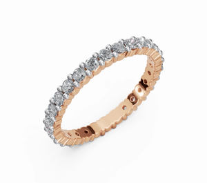 แหวนเรกัลชาร์มเอเทอร์นิตี้ประดับเพชรทรงบริลเลียนต์ 1400 กะรัต จัดเรียงบนเพชร 28 เม็ดเพื่อความสง่างามสูงสุด - Product Image 5