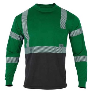 Camisetas de Trabajo de Alta Visibilidad al por Mayor, Camisetas de Manga Larga de Seguridad para Hombre - Product Image 4