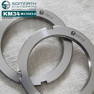 DIN 981 KM34 <b>Lock</b> Nut Heavy Industry Use CLASS 4 Self-Locking Fully <b>Threaded</b> Right Hand Bearing <b>Lock</b> Nut Natural Finish CNC Nut - Product Image 3