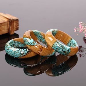 Glossy Resin Marble Wood Bangle Chunky <b>Stack</b> Daily Wear Party Festive Retro Vintage Lucite Cuff Acetate Statement <b>Bracelet</b> - Product Image 6