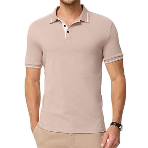 Camisetas Polo Color Rojo Marrón al por Mayor, Personalizadas con Estampados Lisos, Transpirables, de Manga Corta, Camisetas de Golf de Algodón para Hombre - Product Image 6