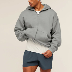 Sudaderas con Capucha Personalizadas al por Mayor para Hombre, 100% Algodón de Alto Gramaje, Fabricantes de Ropa Urbana con Estampado Personalizado, Sudadera con Cremallera de 500 g/m² para Hombre - Product Image 3