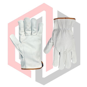 Gants de conduite en cuir de chèvre, couleur personnalisée, logo, antidérapants, doux, lisses, antistatiques, résistants aux déchirures, respirants, gants de sécurité - Product Image 4