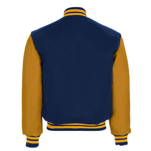 Chaqueta Varsity 2026, Nueva, Elegante y Transpirable, de Algodón y Lana, Estilo Urbano, de Alta Calidad, con Mangas de Cuero Genuino, para Hombre - Product Image 2