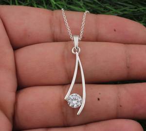 Luxury 925 <b>Silver</b> <b>Drop</b> <b>Earrings</b> Brilliant Cubic Zirconia Wedding Water <b>Drop</b> Shape Women Fashion Jewelry - Product Image 1