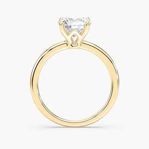 แหวนเพชรทรงกลมเจียระไนแบบบริลเลียนท์ 1 กะรัต สี F ทองคำขาว 14K ได้รับการรับรองจาก IGI เพชรเพาะเลี้ยงในห้องปฏิบัติการ แหวนเพชรสำหรับผู้หญิง แหวนหมั้นหรูหรา เครื่องประดับชั้นดี - Product Image 4