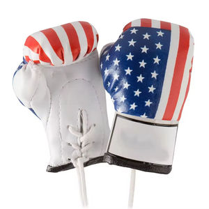 American Flag Boxing Gloves 12oz Leather Lace-Up Unisex Battle Gloves for Boxing Training and Competition Gear Bulk Order Supply - Product Image 1