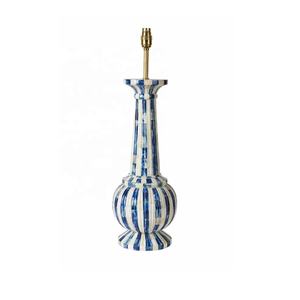 Lámparas de mesa de mosaico con incrustaciones de hueso de diseño moderno con accesorio eléctrico, decoración del hogar, lámparas de mesa de tornillo de estilo tornillo - Product Image 6