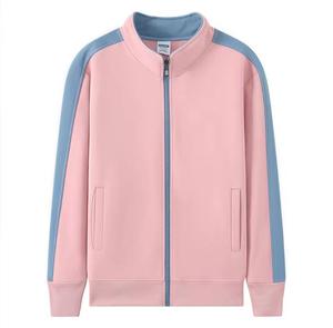 Blouson bomber unisexe en toile enduite, fermeture éclair, col rabattable, vêtement décontracté pour l'automne, couleur unie, respirant, polyester/coton - Product Image 3