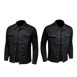 High Quality Customized Winter <b>Men</b> <b>Denim</b> <b>Jackets</b>-Front Logo Quick Dry Breathable Eco-Friendly Nylon/Cotton Blend High Street - Product Image 2