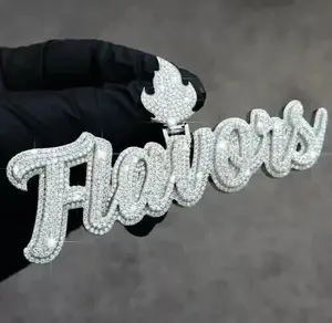 Boucles d'oreilles personnalisées pour femme Tishya Diamond 3Ct, en moissanite véritable, taille ronde, plaqué or blanc 14 carats - Product Image 1