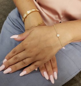 14KT Gold Plated IGI Certified <b>Diamond</b> <b>Ring</b> for Women | Luxury Cluster <b>Diamond</b> Design | Elegant Graduation Jewelry - Product Image 3