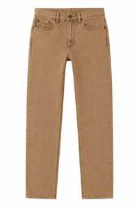 Jean en denim extensible slim fit pour homme, avec braguette boutonnée unie, finition délavée, poids lourd, écologique, couleurs bleu et noir, vente en gros - Product Image 4