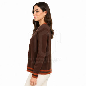 Ensembles coordonnés pour femmes de haute qualité, un ensemble uni, décontracté, élégant, confortable, 100% coton/laine, respirant, hiver, fabrication en usine - Product Image 3