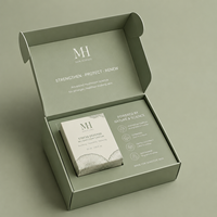 Boîte cadeau de luxe pour crème pour les yeux avec logo personnalisé, étanche, fermeture magnétique, emballage écologique, texture gaufrée, doublure en éponge