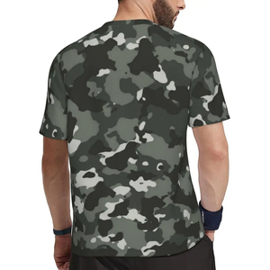 เสื้อยืดลายพรางระบายอากาศสำหรับล่าสัตว์ในฤดูร้อน เสื้อยืดกีฬาแขนสั้น เสื้อผ้าฝึกซ้อมกลางแจ้ง เสื้อยืดทางยุทธวิธี - Product Image 5