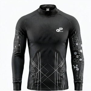 Premium Athletic <b>Compression</b> <b>Shirt</b> <b>For</b> Football And Training Tight Fit Design Enhances Muscle Support And Movement Efficiency - Product Image 1