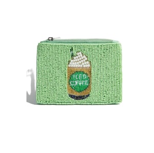 กระเป๋าใส่เหรียญปักลูกปัดหรูหราพร้อมซิป ดีไซน์แฟชั่นประดับลูกปัดเม็ดเล็ก กระเป๋าใส่เหรียญขนาดเล็ก - Product Image 5