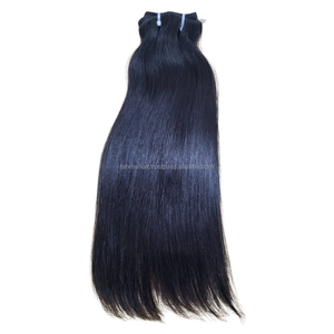 Kbl gốc phần mở rộng tóc con người siêu thẳng phong cách 100 Remy tóc lớp biểu bì phù hợp tóc Trinh Nữ Đôi sợi ngang máy - Product Image 1