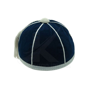 Casquettes de qualité supérieure avec logo personnalisé, design sportif à 5 panneaux, 100% coton, franges dorées, casquette d'honneur - Product Image 4