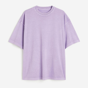 T-shirt oversize tendance de haute qualité à épaules tombantes, personnalisable, coupe longue et ample, respirant, coupe-vent, en polyester/coton - Product Image 6