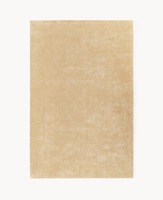 Tapis en laine beige doux, abstrait, tufté à la main, à poils ras épais, moderne, minimaliste, moelleux, antidérapant, écologique, antibactérien, adapté aux animaux domestiques